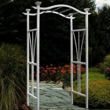 New England Arbors London 7.25 Ft Vinyl Arbor image