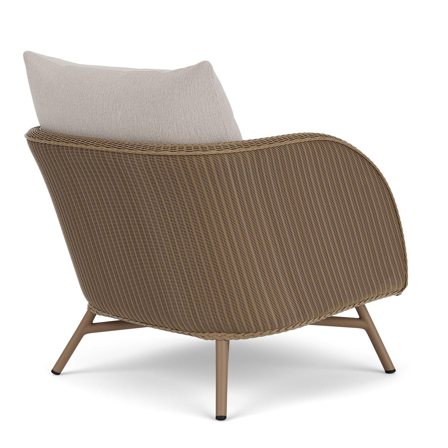 Lloyd Flanders Essence Lounge Chair W/Remy Cloud Fabric - Fawn Finish - Back Right thumbnail