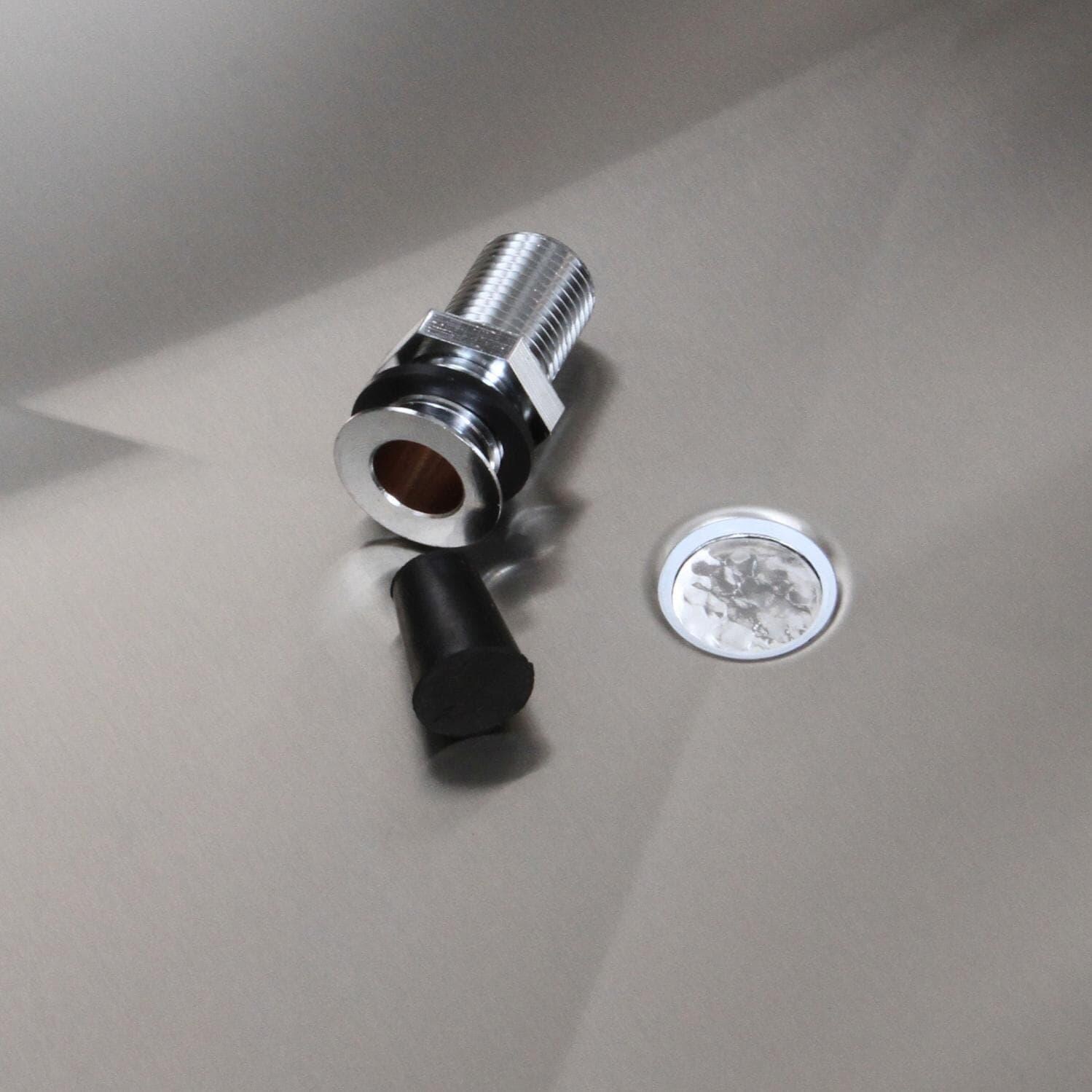 BBQGuys Signature BBQ-260-SI Traditional 25-Inch Slide-In Ice Bin Cooler With Speed Rail & Condiment Holder - Drain Hole thumbnail