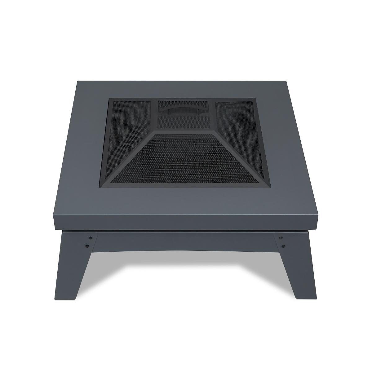 Ultimate Patio SC-940-GRY Estatewood 36-Inch Square Wood Burning Fire Pit - Gray - Top thumbnail