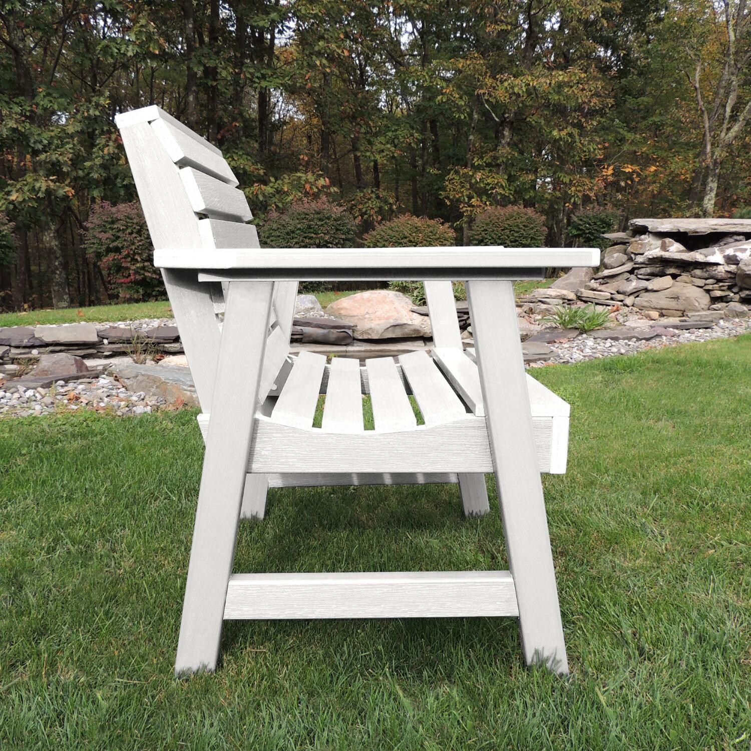 Lakeview Elm Pointe Garden Chair - White - Side View thumbnail