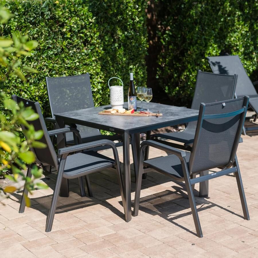 Kettler BASIC PLUS Stacking Arm Chair Set Of 4 BBQGuys