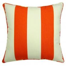 Sunbrella Cabana Flame Outdoor Throw Pillow W/ Piping By Lava Pillows - 18 X 18