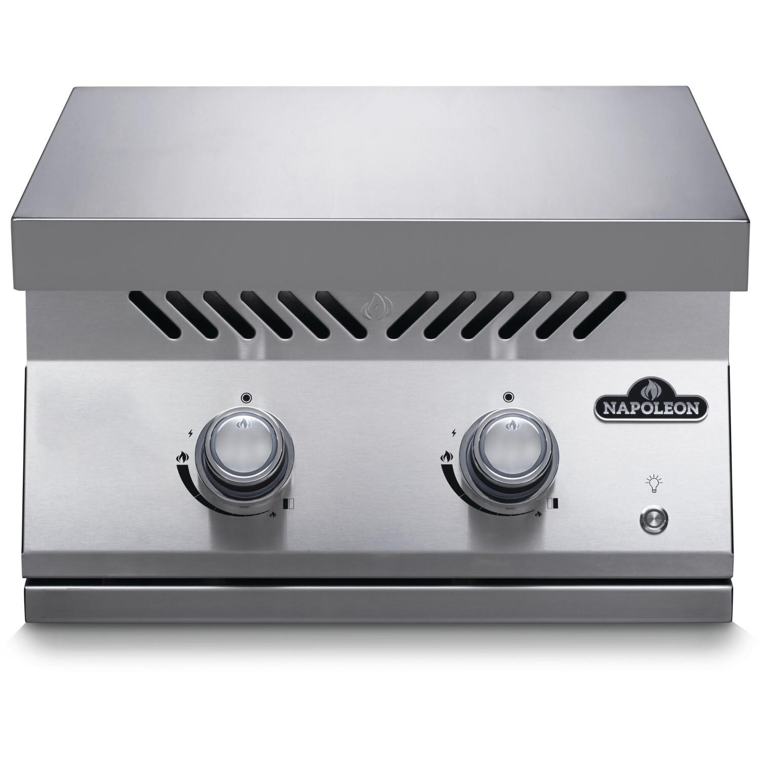 Napoleon BIB18RTPSS Built-In 700 Series Propane Dual Range Top Burner - Stainless Steel Cover thumbnail