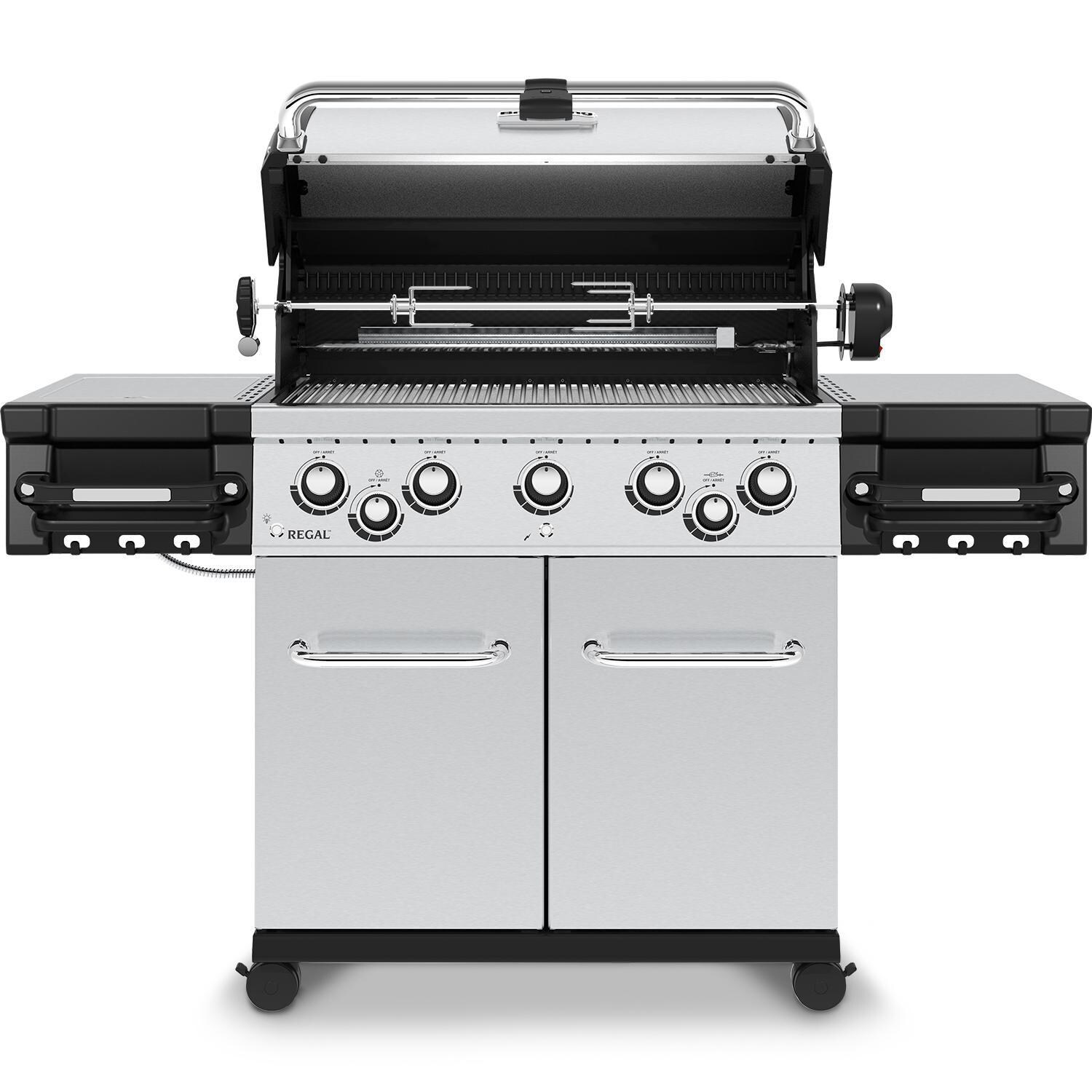 Broil King 958347 Regal S590 Pro 32-Inch Natural Gas Grill - Front Open - White Background thumbnail