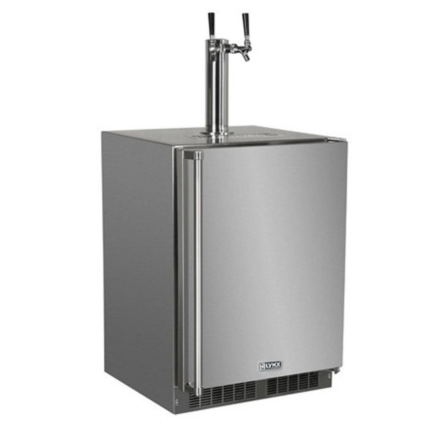 Lynx 24-in Outdoor Beverage Dispenser w/Lock & Double Tap - Right Hinge - White Background thumbnail