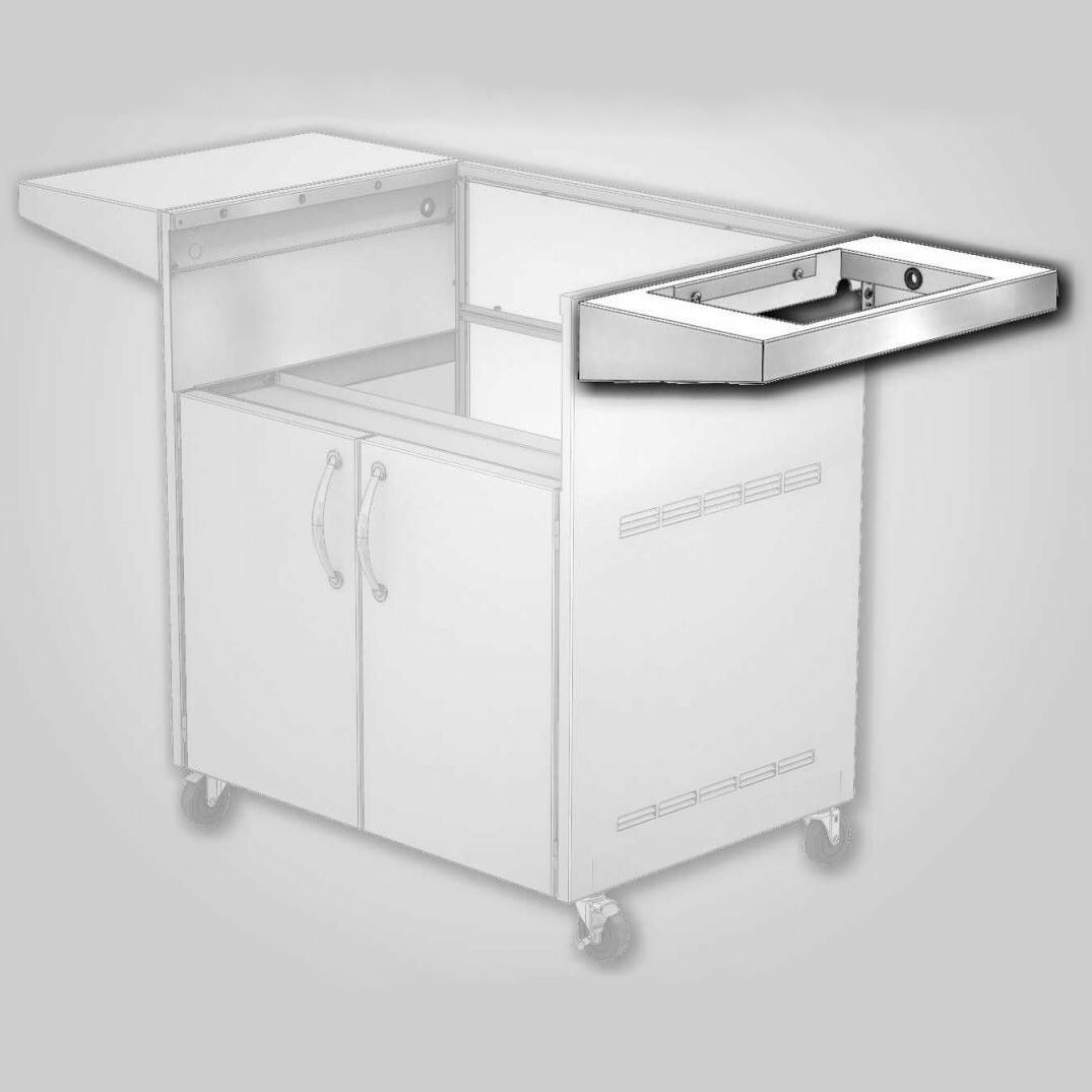 Artisan ARTC-SBM Grill Cart Shelf Mount For Single Side Burners thumbnail