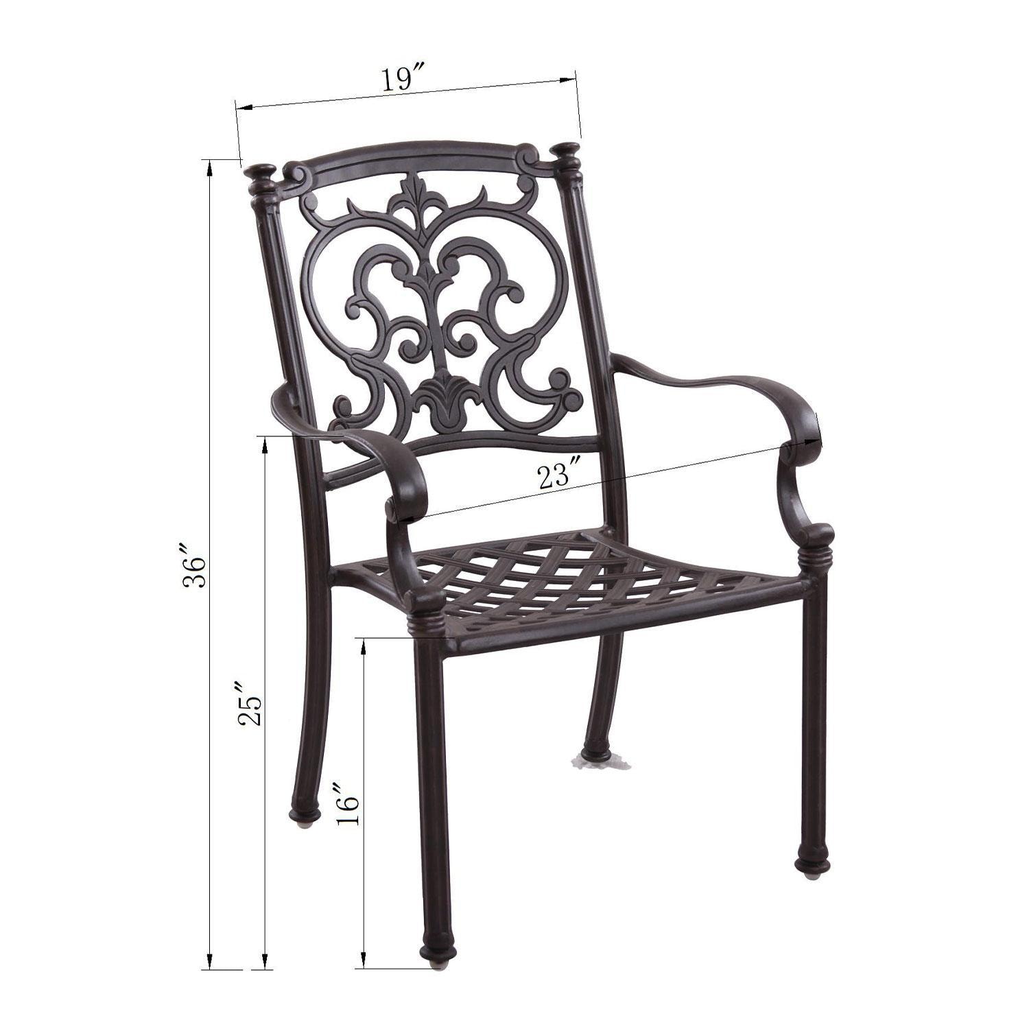 Darlee Series Dining Chair - Dimensional thumbnail