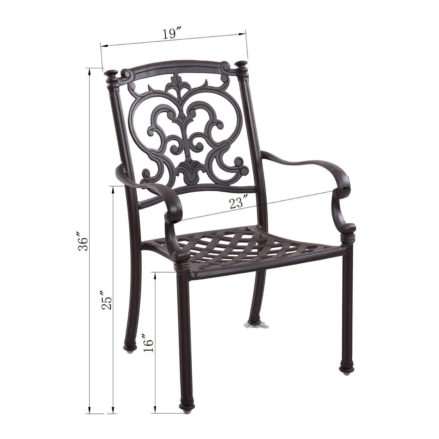 Darlee Series Dining Chair - Dimensional thumbnail