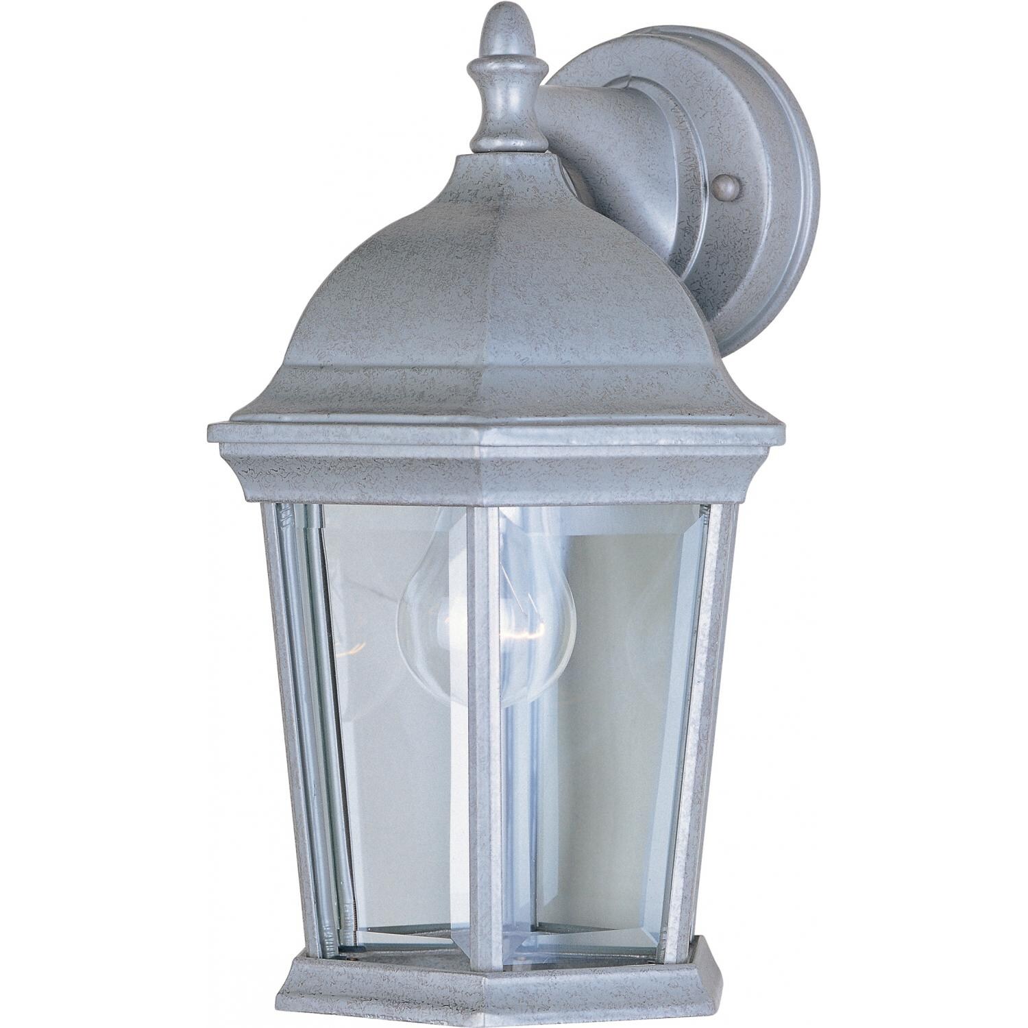Maxim Builder Cast One Light 12-Inch Outdoor Wall Light - Pewter - 1024PE