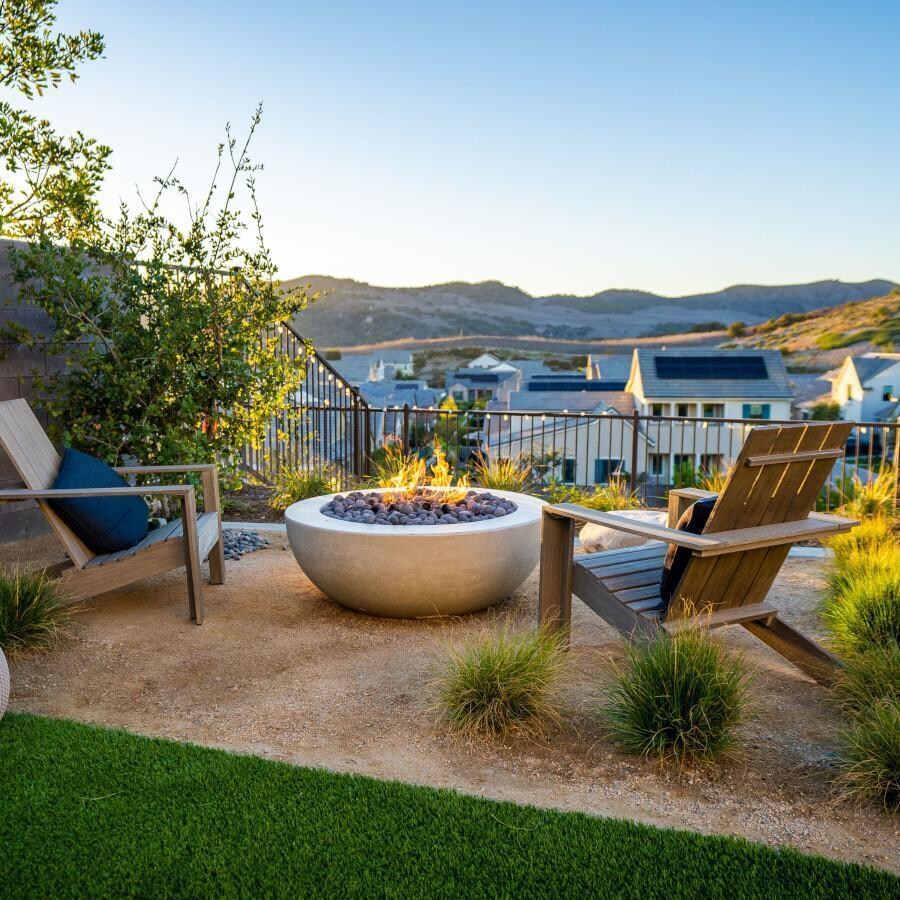 Moderno 4 48-in Round GFRC Natural Gas Fire Bowl in Natural by Prism Hardscapes