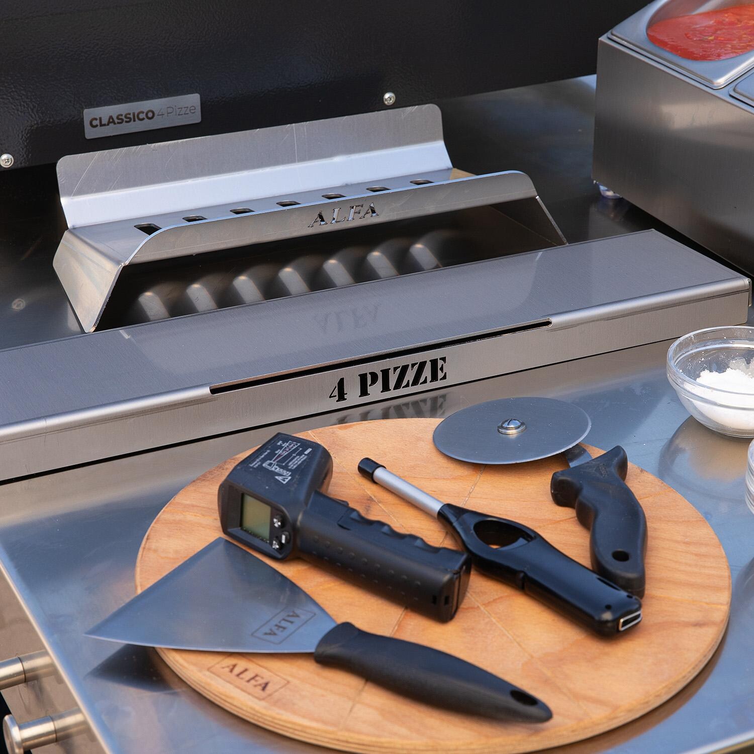 Alfa ACKIT-HYB/H10 Hybrid Kit for Medium Pizza Oven - Shown W/Tools (Sold Separately) - Lifestyle thumbnail