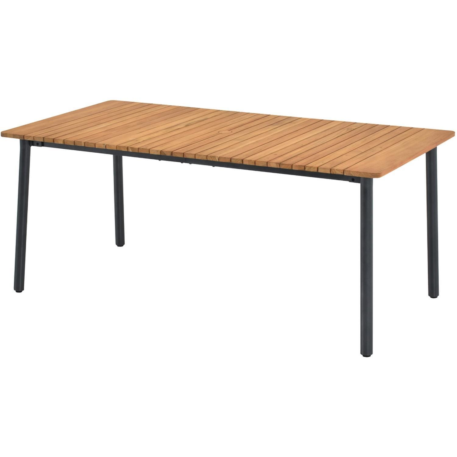 Lakeview Outdoor Designs LV-348-7 Lake Charles 7 Pc Aluminum Dining Set in Gray - Table - White Background thumbnail