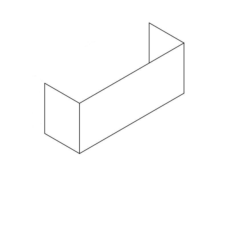 Vent-A-Hood 8 Foot Ceiling Duct Cover For 54-Inch M Series Outdoor Vent Hood - WDCM-54 SS