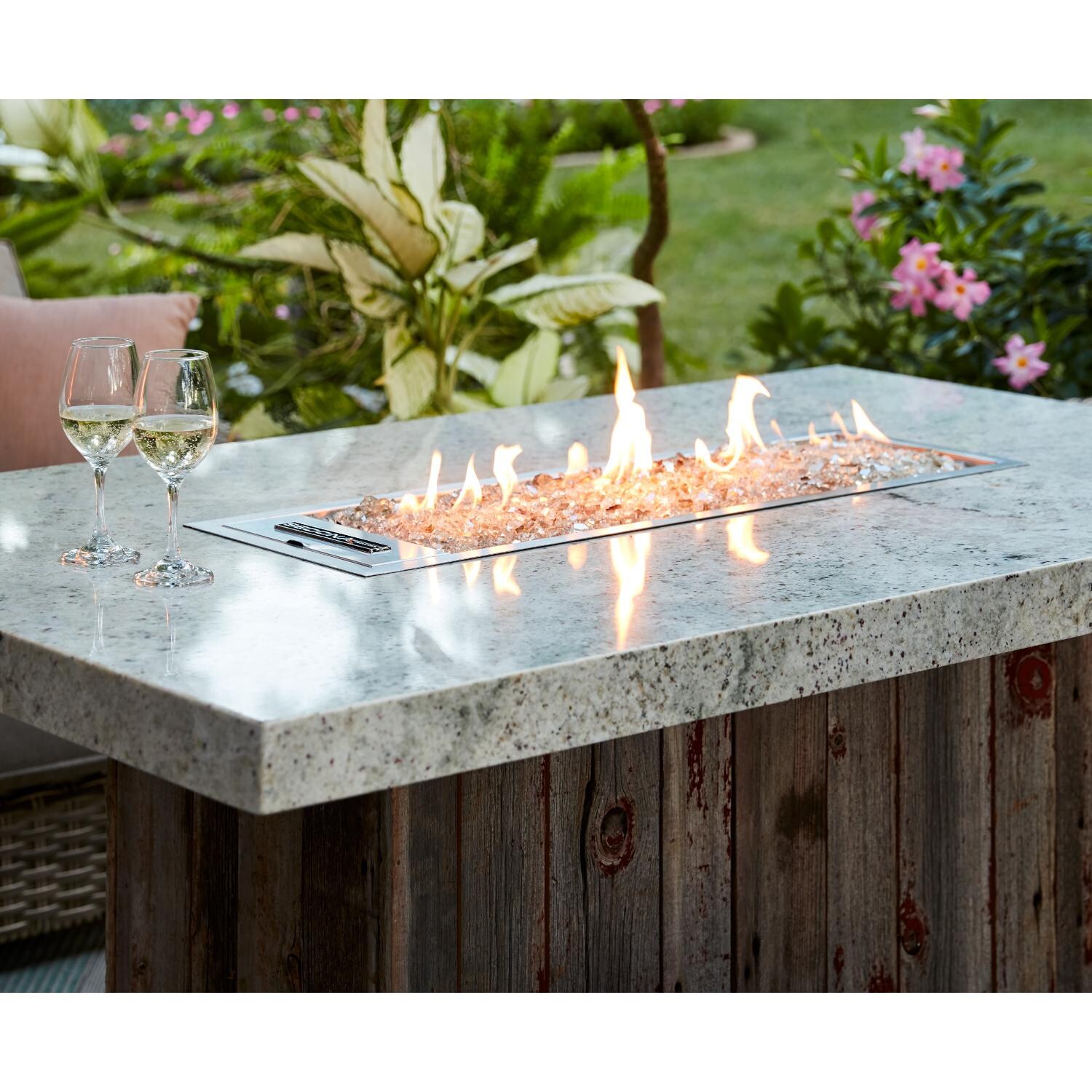Sedona by Lynx 60-Inch Ready To Finish Fire Pit - Lifestyle (Fire Glass Not Included) thumbnail