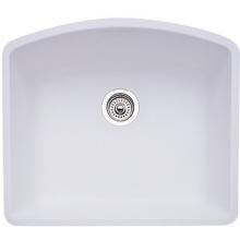Blanco Diamond 24 X 20 Single Bowl Silgranit II Undermount Sink - White - 440175 image
