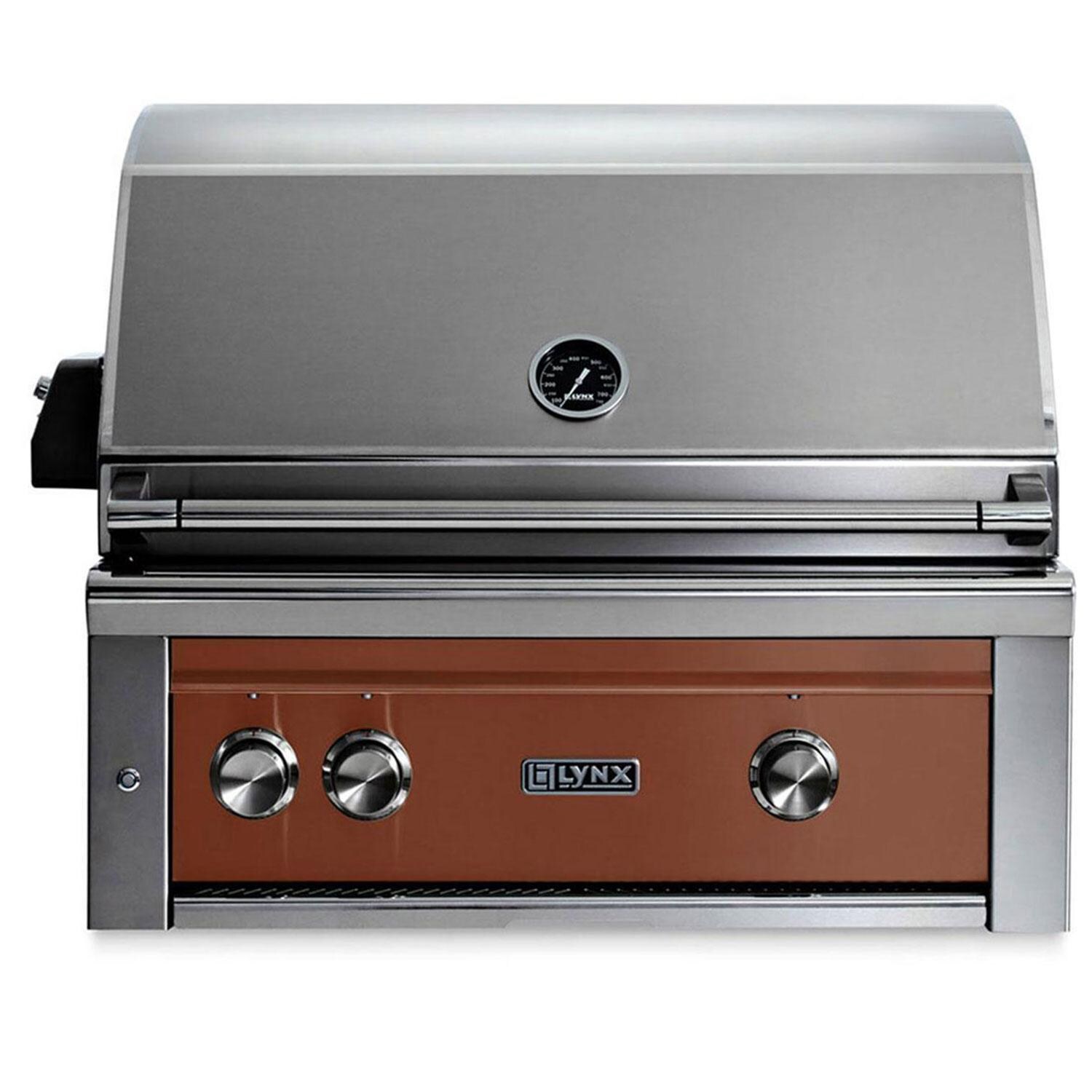Lynx Professional 30 Inch Built-In Propane Grill w/ One Infrared Trident Burner & Rotisserie in Sierra - L30TR-SILP