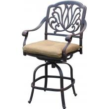Darlee Elisabeth Cast Aluminum Patio Counter Height Swivel Bar Stool image