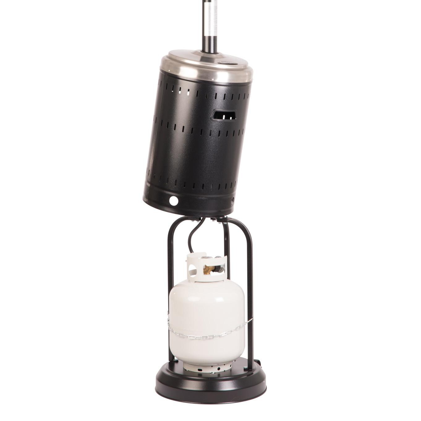 Ultimate Patio SC63009 Propane Portable Patio Heater - Onyx + Stainless Steel - Tank Housing W/ Tank (Tank Sold Separately) thumbnail