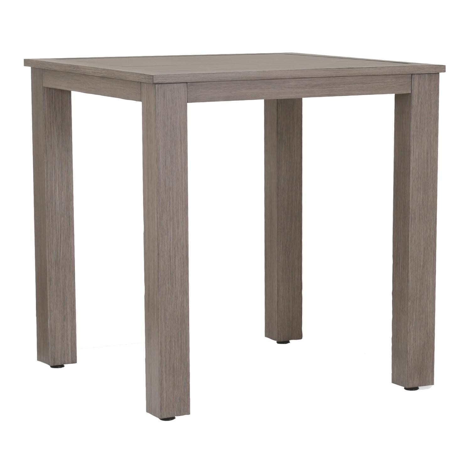 Laguna 40 Inch Square Aluminum Patio Bar Table By Sunset West thumbnail