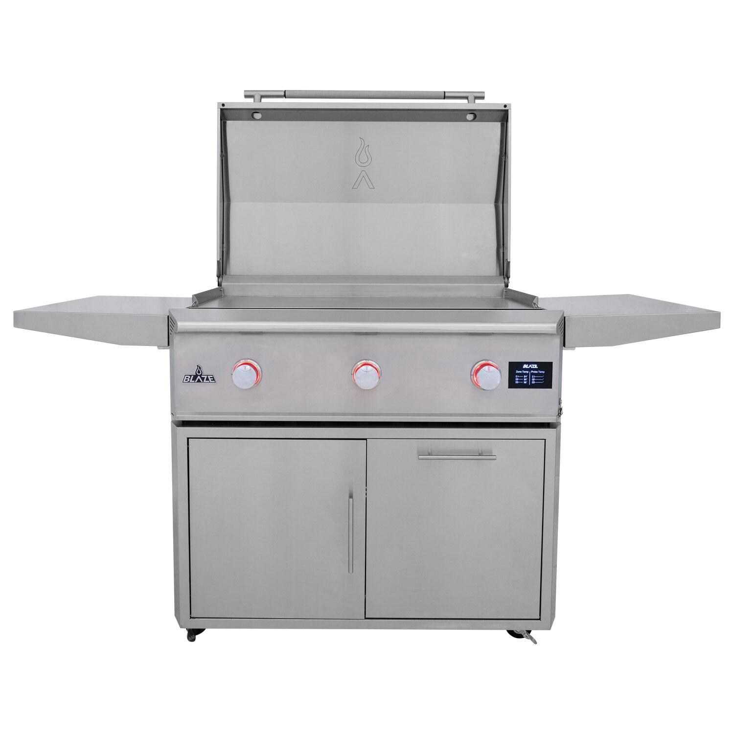 Blaze BLZ-GRIDDLE40-LP Freestanding Propane Gas Griddle - White Background thumbnail