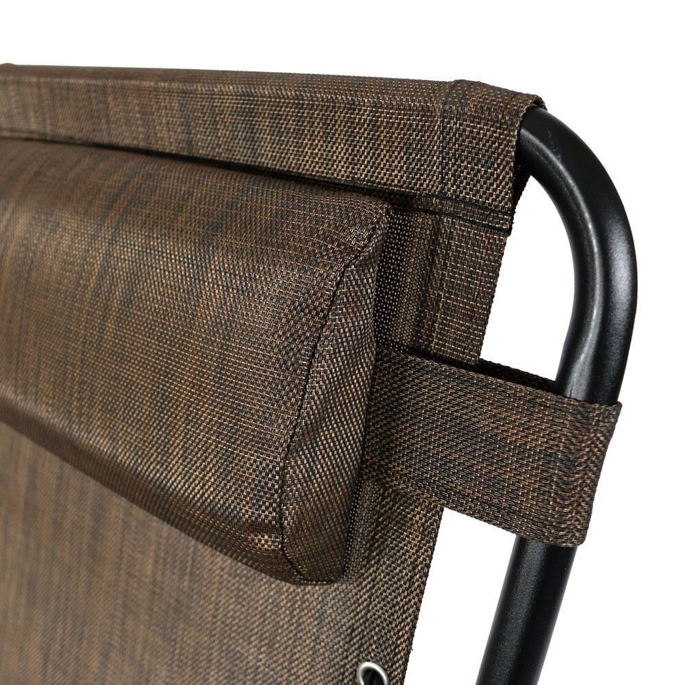 Ultimate Patio Oversized Zero Gravity Lounge Chair - Dark Brown - Pillow - Detail thumbnail