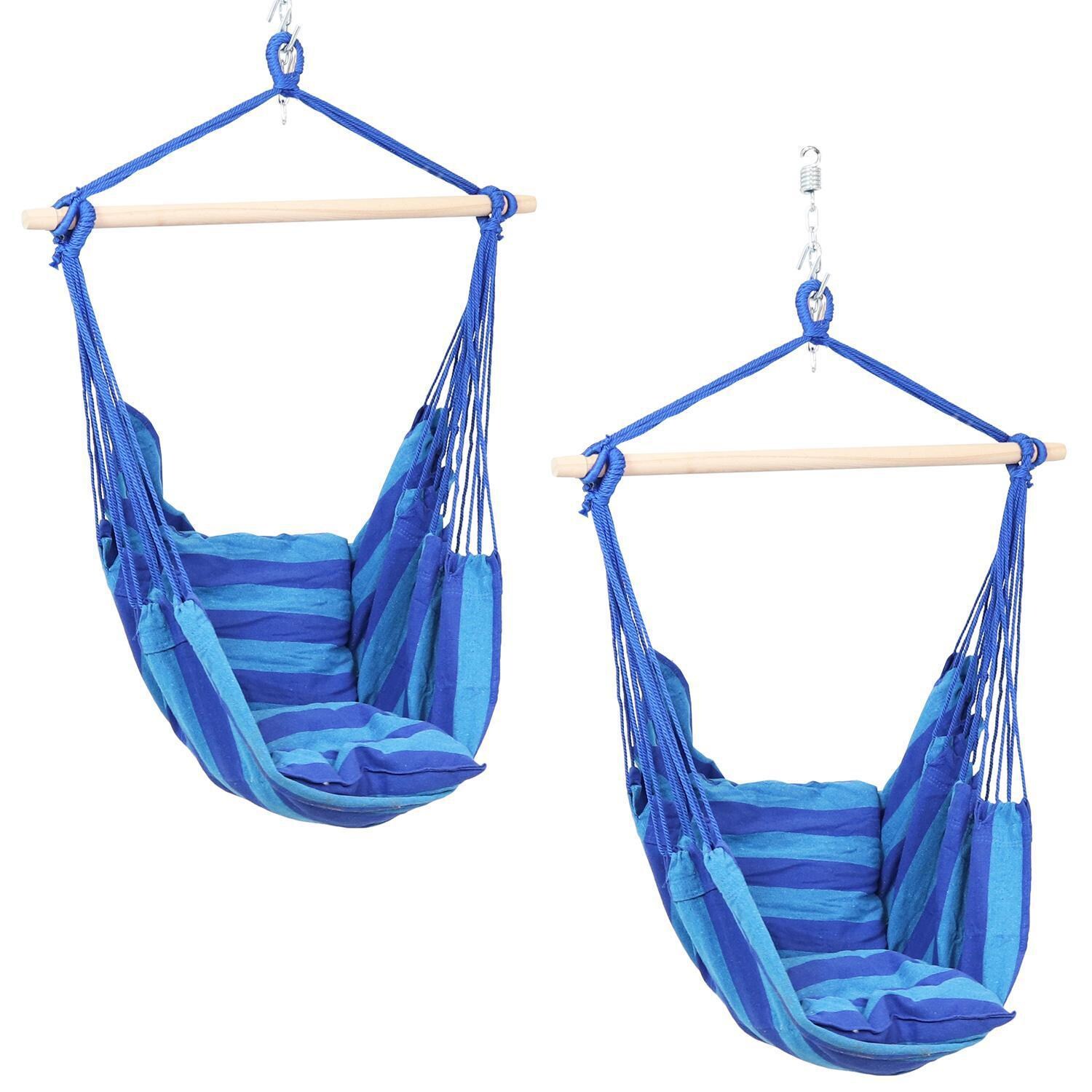 Ultimate Patio Hanging Hammock Chair w/ Cushions - Set of 2 - Oasis thumbnail