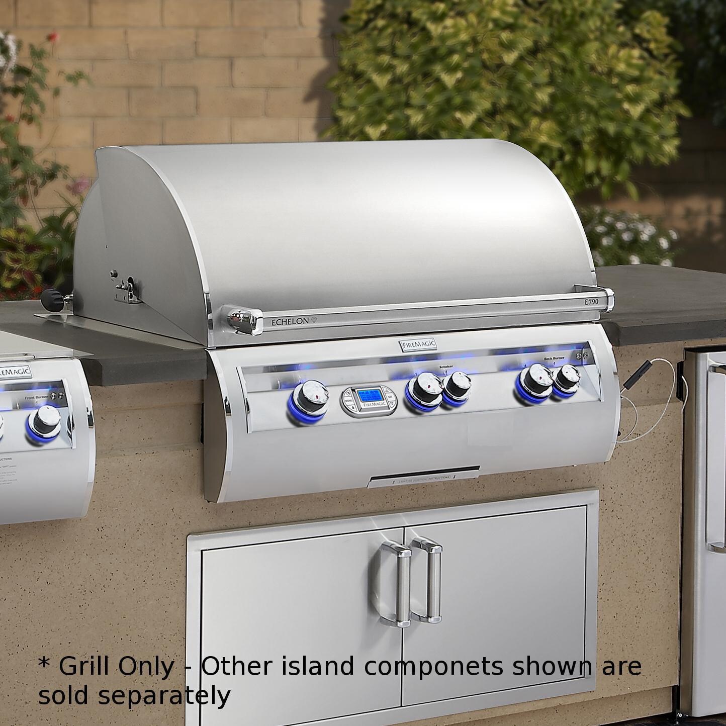 Fire Magic Echelon Diamond E790i Propane Gas Grill - Installed in Island thumbnail