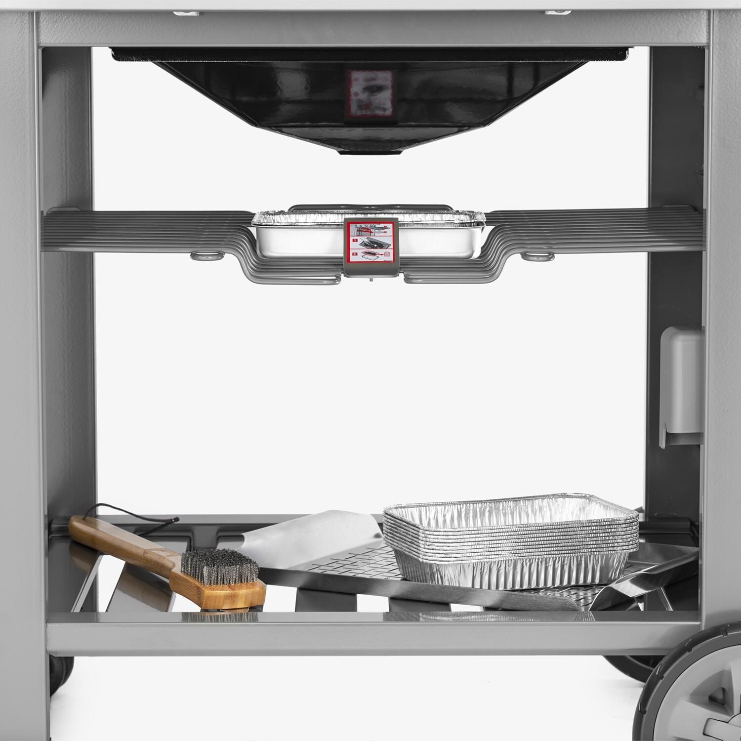 Weber Genesis II 61022001 E-330 Propane Gas Grill - Copper (2019) - Open Cart Storage thumbnail