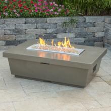 American Fyre Designs Contempo 52-Inch Rectangular Propane Gas Fire Table - Smoke image