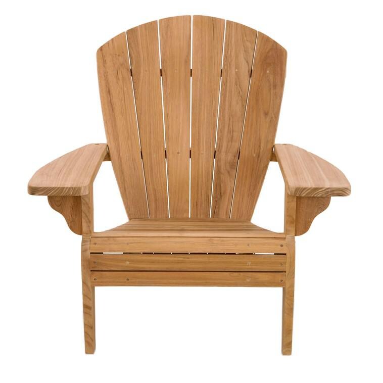 Key Wester Teak Patio Adirondack Chair By Douglas Nance - Front View thumbnail