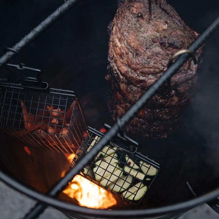 Pit Barrel Cooker PKG1001 18.5-Inch Classic Cooker - Meat And Veggies Cooking thumbnail