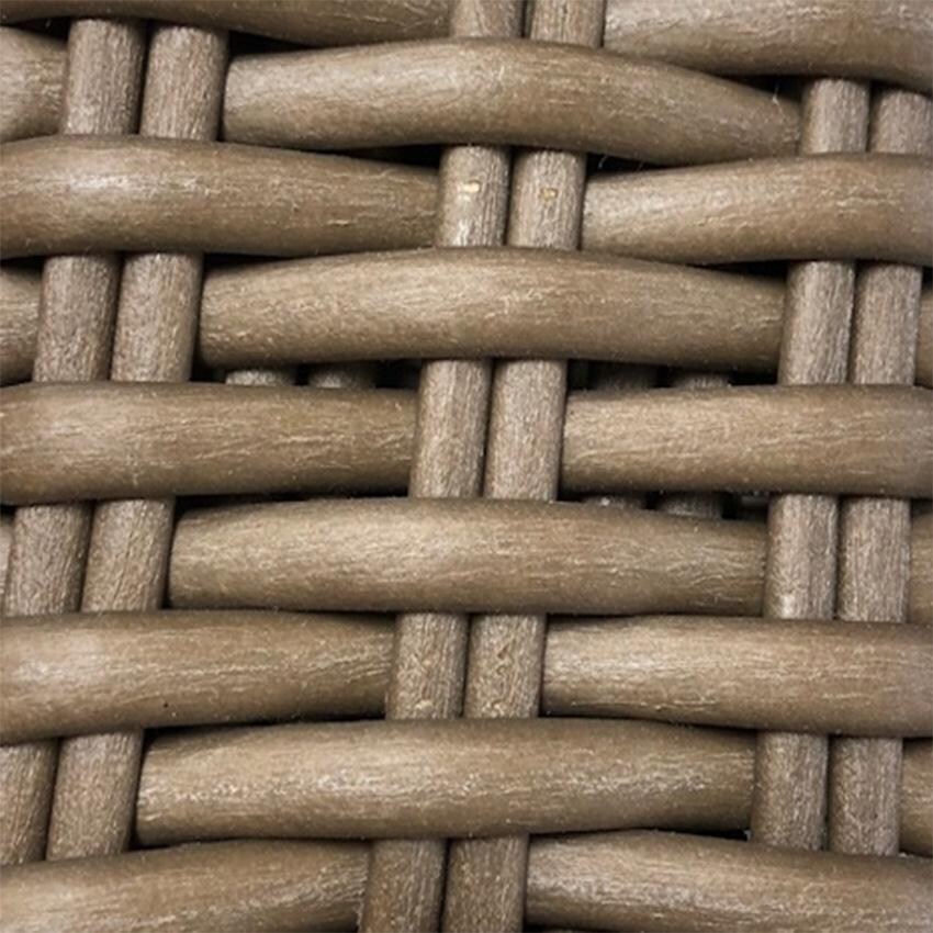 Coronado Wicker Dining Arm Chair in Driftwood/Canvas Henna by Sunset West - Wicker - Detail thumbnail