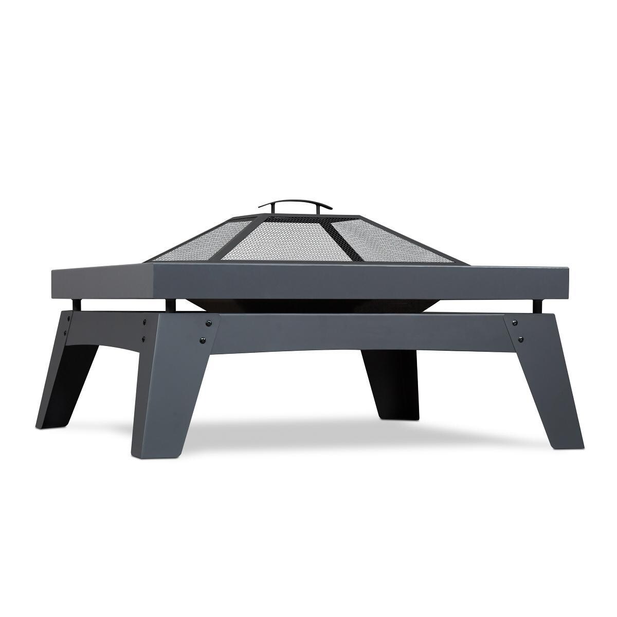 Ultimate Patio SC-940-GRY Estatewood 36-Inch Square Wood Burning Fire Pit - Gray - Hero thumbnail