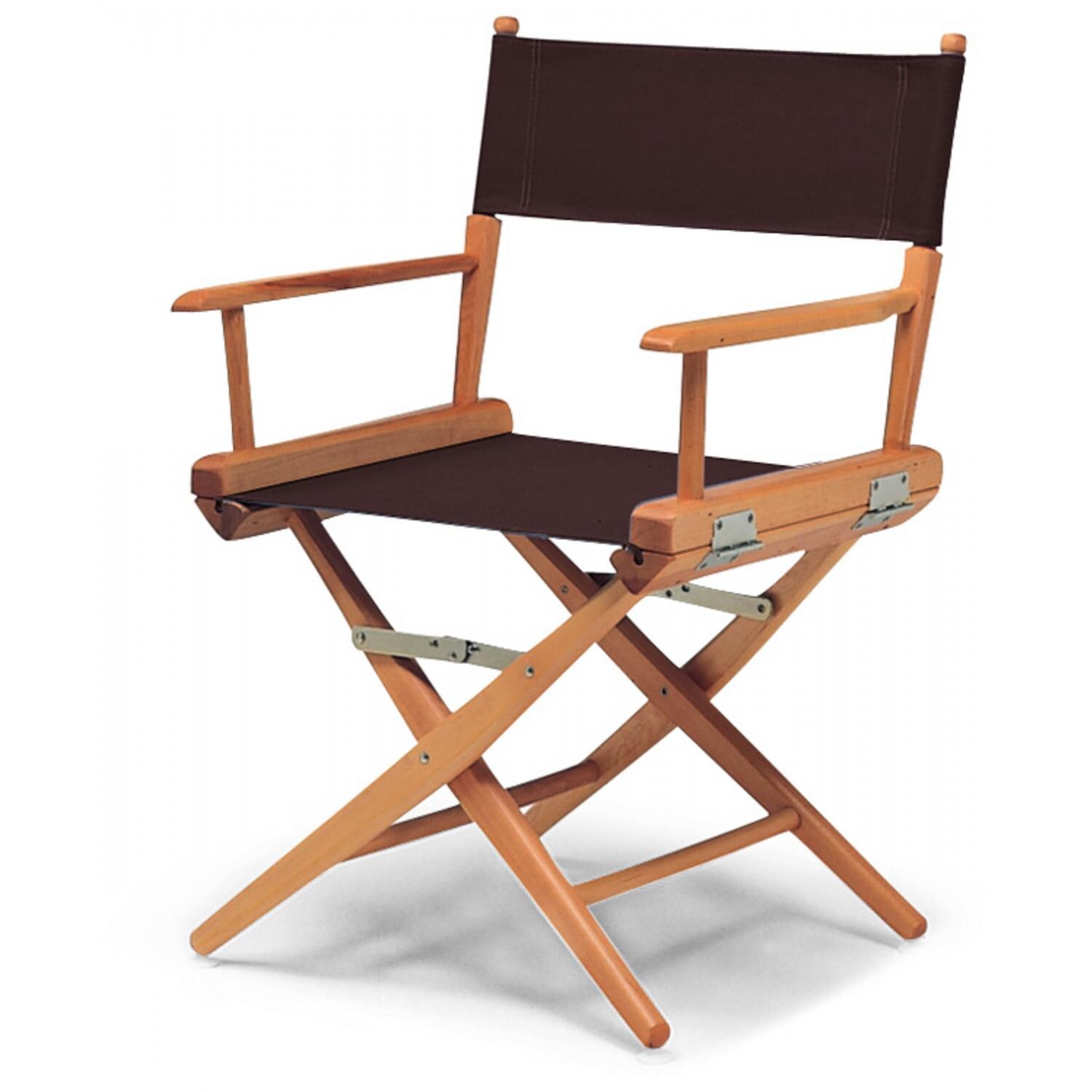 World Famous Dining Height Director Chair By Telescope Casual - Varnish/Brown