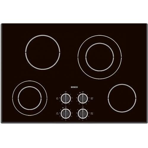 Bosch 4 Burner Electric Cooktop, 30 Inch Black BBQGuys