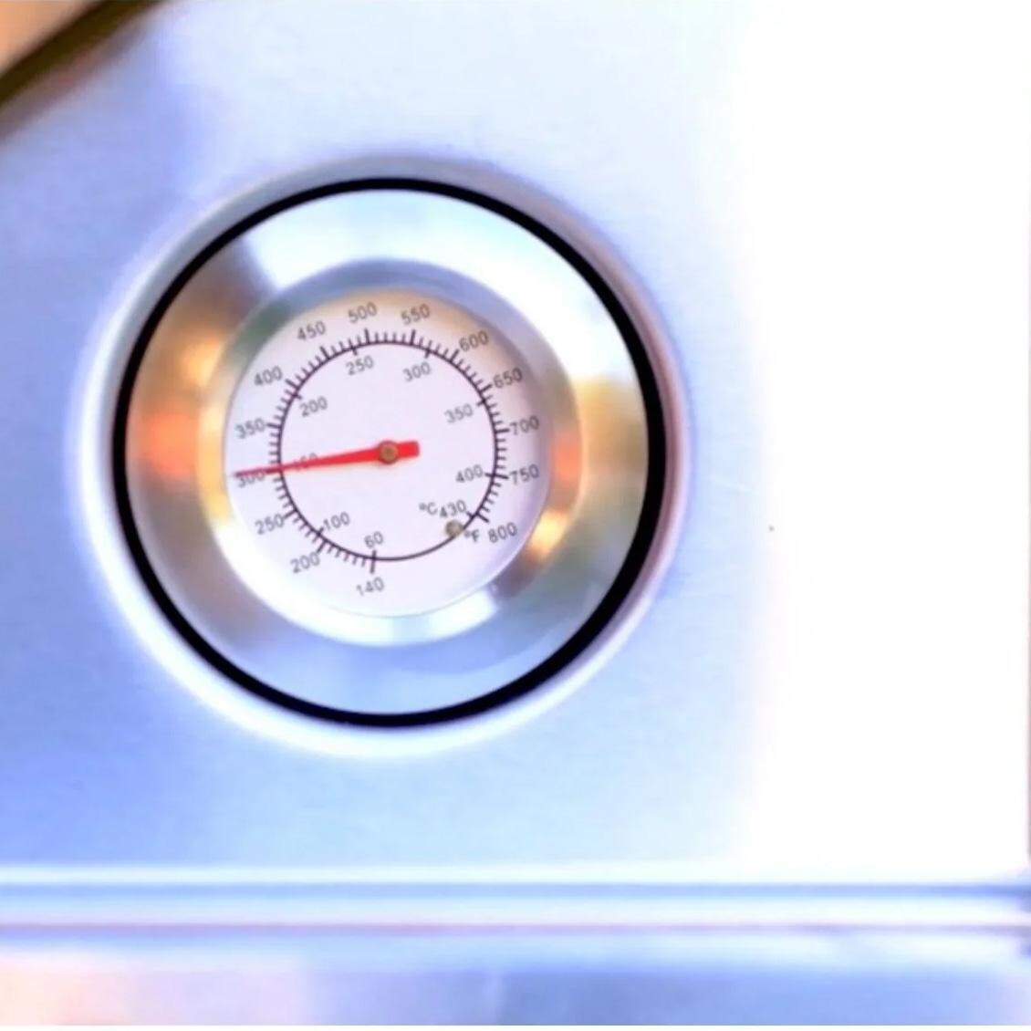 WPPO WKK-02S Karma 32-in Wood Fired Pizza Oven w/ Stainless Steel Cart - Temperature Gauge - Detail thumbnail