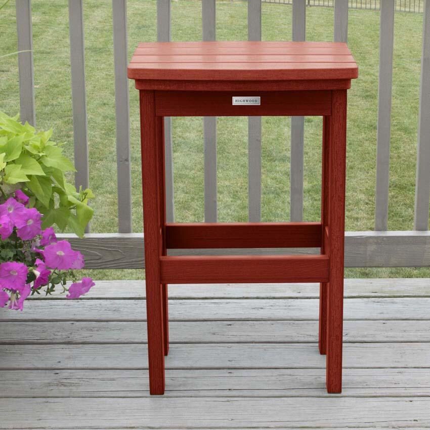 Hart Lane Polyresin Bar Stool in Rustic Red By Lakeview Outdoor Designs - Lifestyle thumbnail