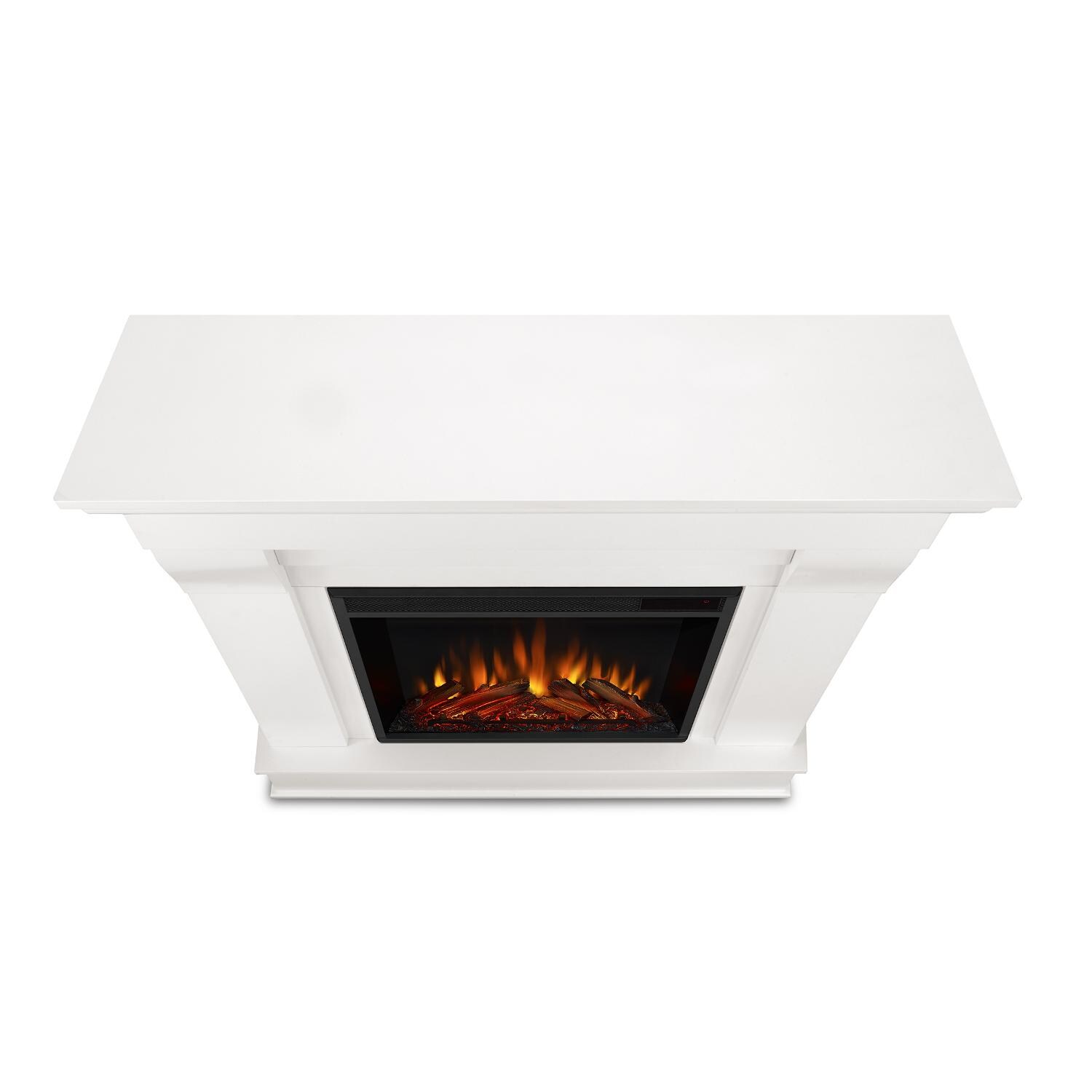 Real Flame - 5910E-W - Chateau 40-Inch Electric Fireplace With Mantel - White - Top View thumbnail
