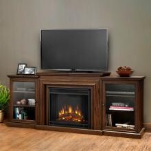 Real Flame Frederick 72-Inch Electric Fireplace Entertainment Center - Chestnut Oak - 7740E-CO image