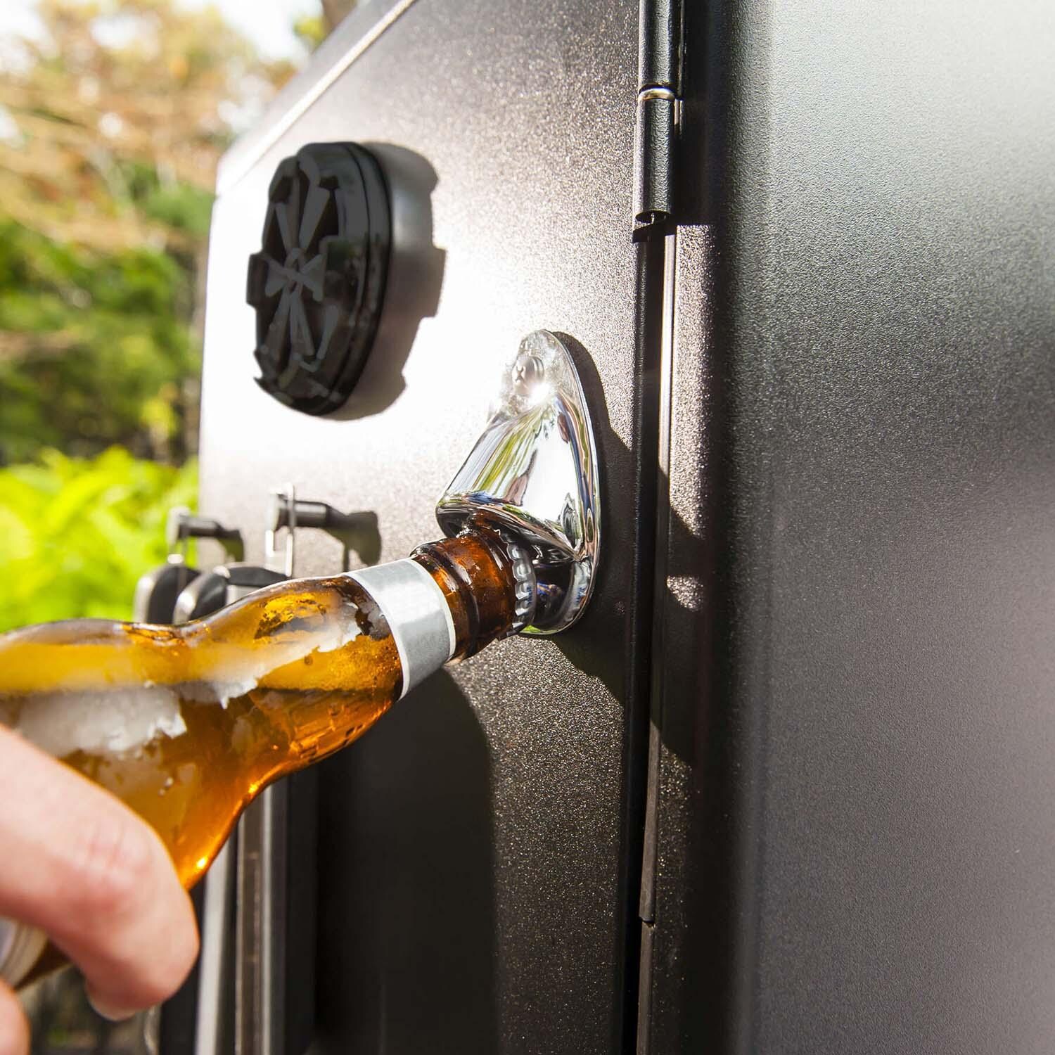 Broil King 28-Inch Smoke Vertical Propane Gas Smoker - Black - Bottle Opener - Detail thumbnail