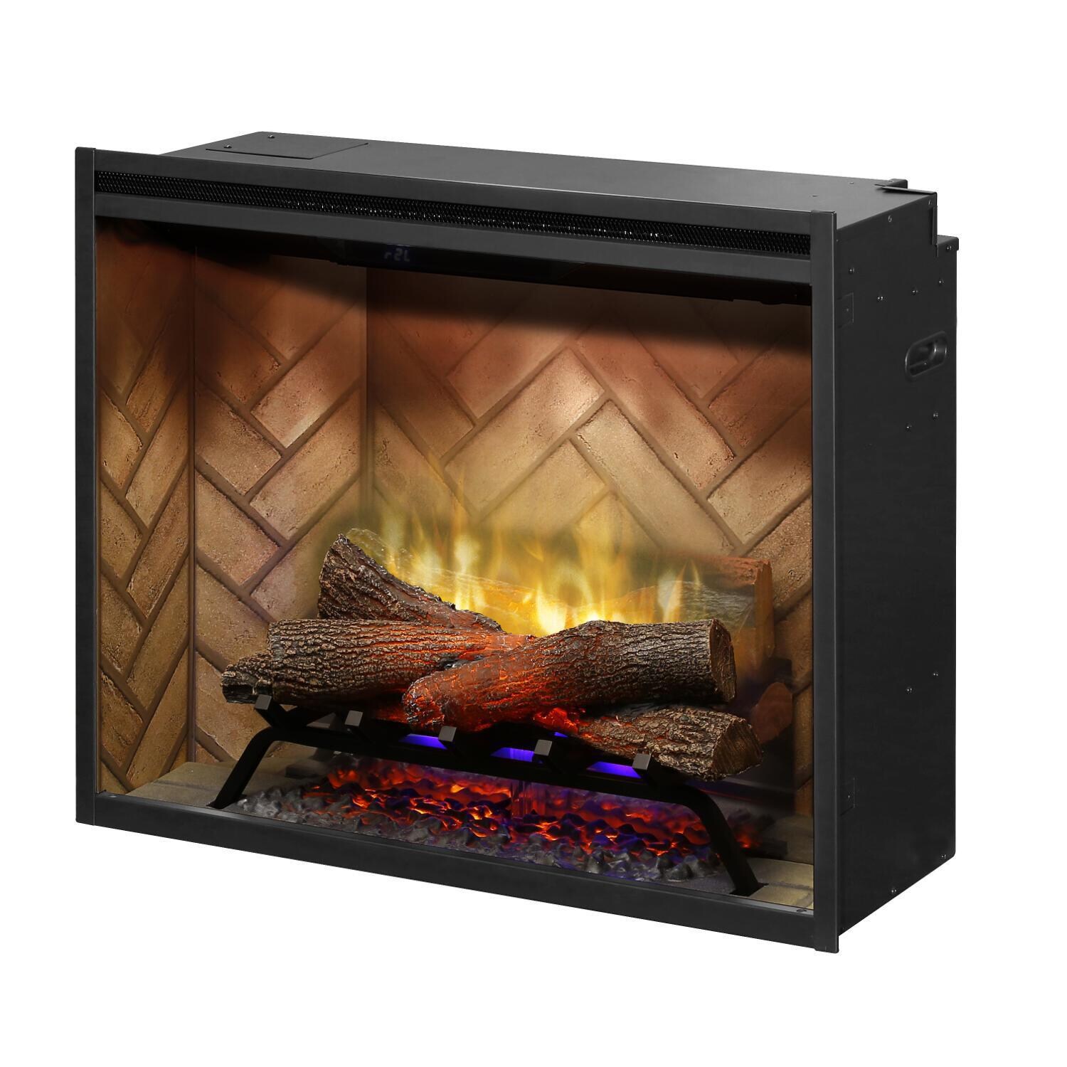 Dimplex - RBF30 - Revillusion 30-Inch Built-In Electric Firebox - Angle View - Blue thumbnail