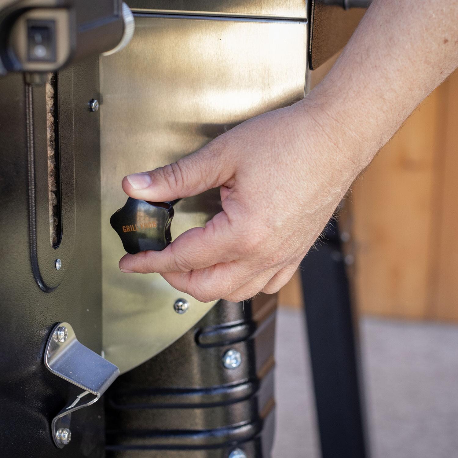 Camp Chef PG36SSG Woodwind SS 36 Pellet Grill - Grill Knob - Lifestyle thumbnail