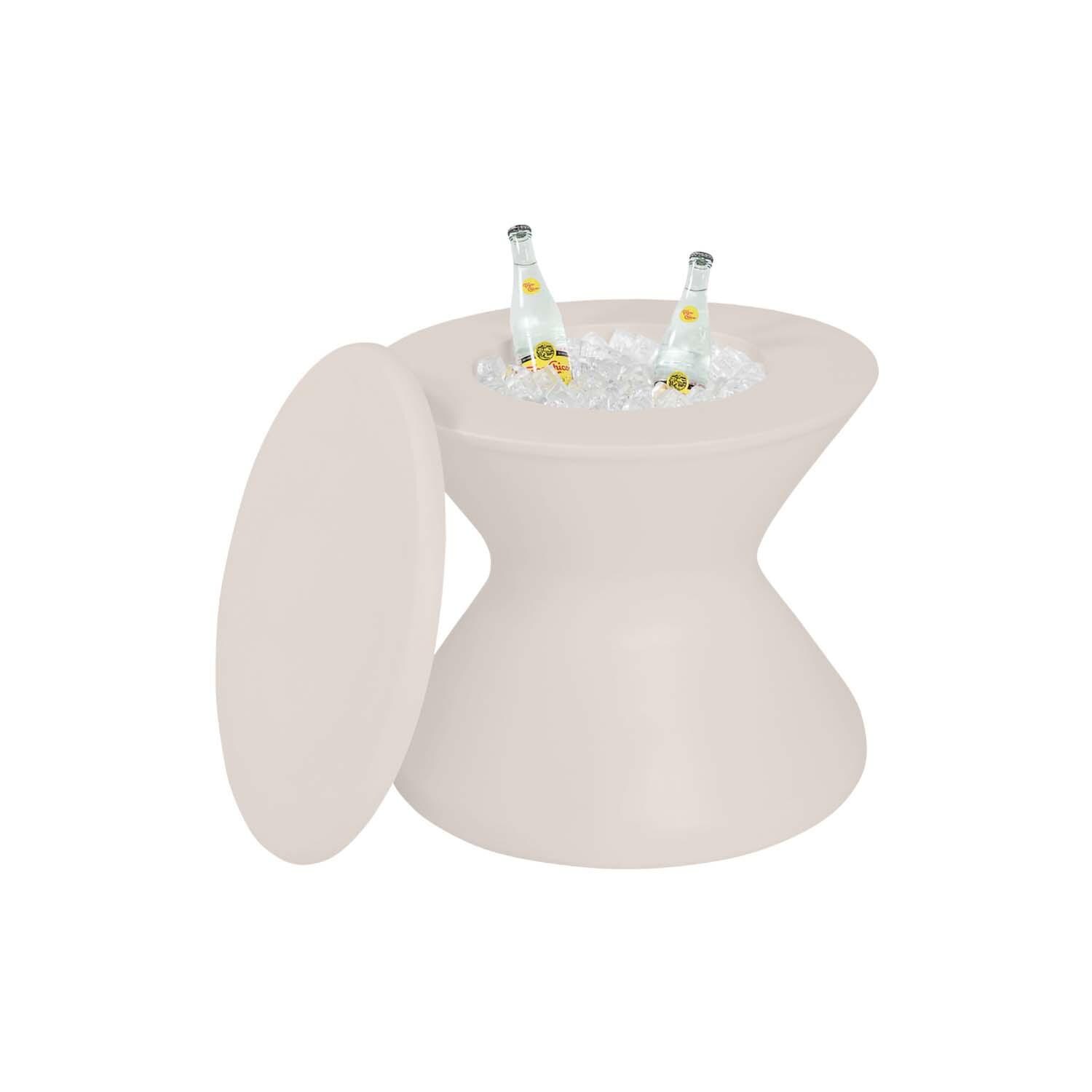 Ledge Lounger In-Pool Signature Tall Ice Bin w/Lid w/No Hole - Cloud - White Background thumbnail