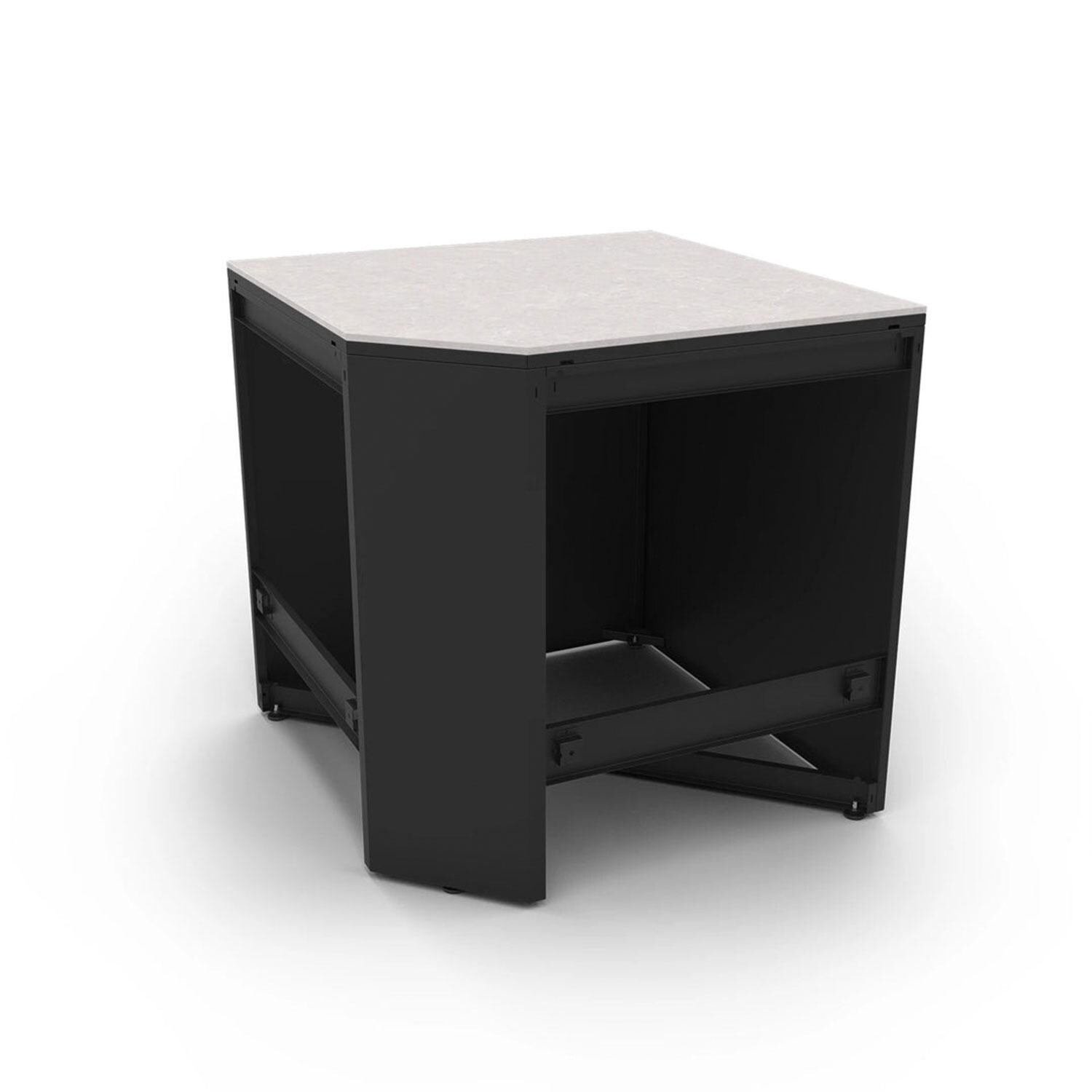 Fontana Forni Elysia Corner Module W/ Iron Frost Countertop & End Panel