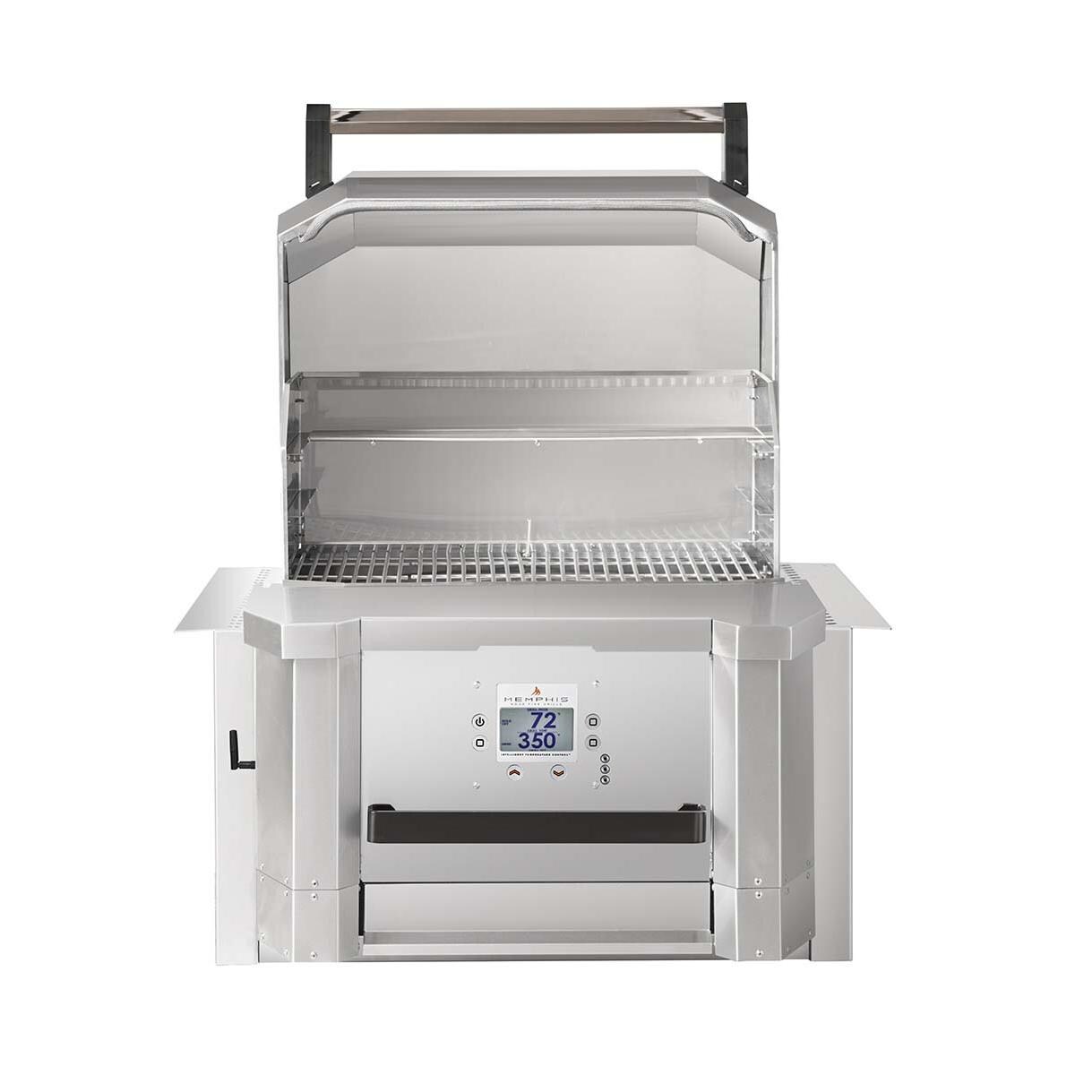 Memphis Grills MG01-06-001 Elevate Built-In Pellet Grill - Hood Open - White Background thumbnail