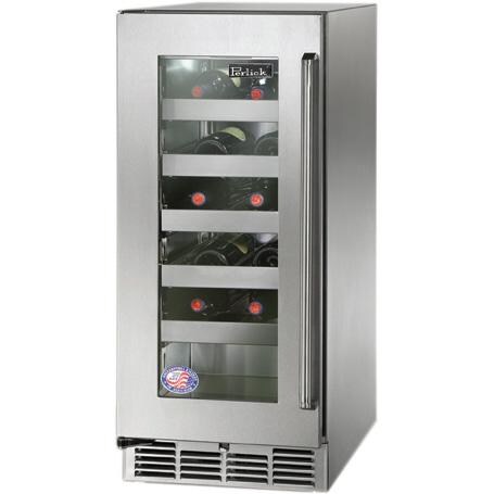 Perlick S-Series 20 Bottle Left Hinge Built-In Wine Cooler - Stainless Steel - HP15WS-3-3L thumbnail