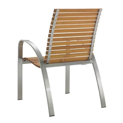 Tommy Bahama 3401-13 Tres Chic Teak Patio Dining Arm Chair - Back thumbnail