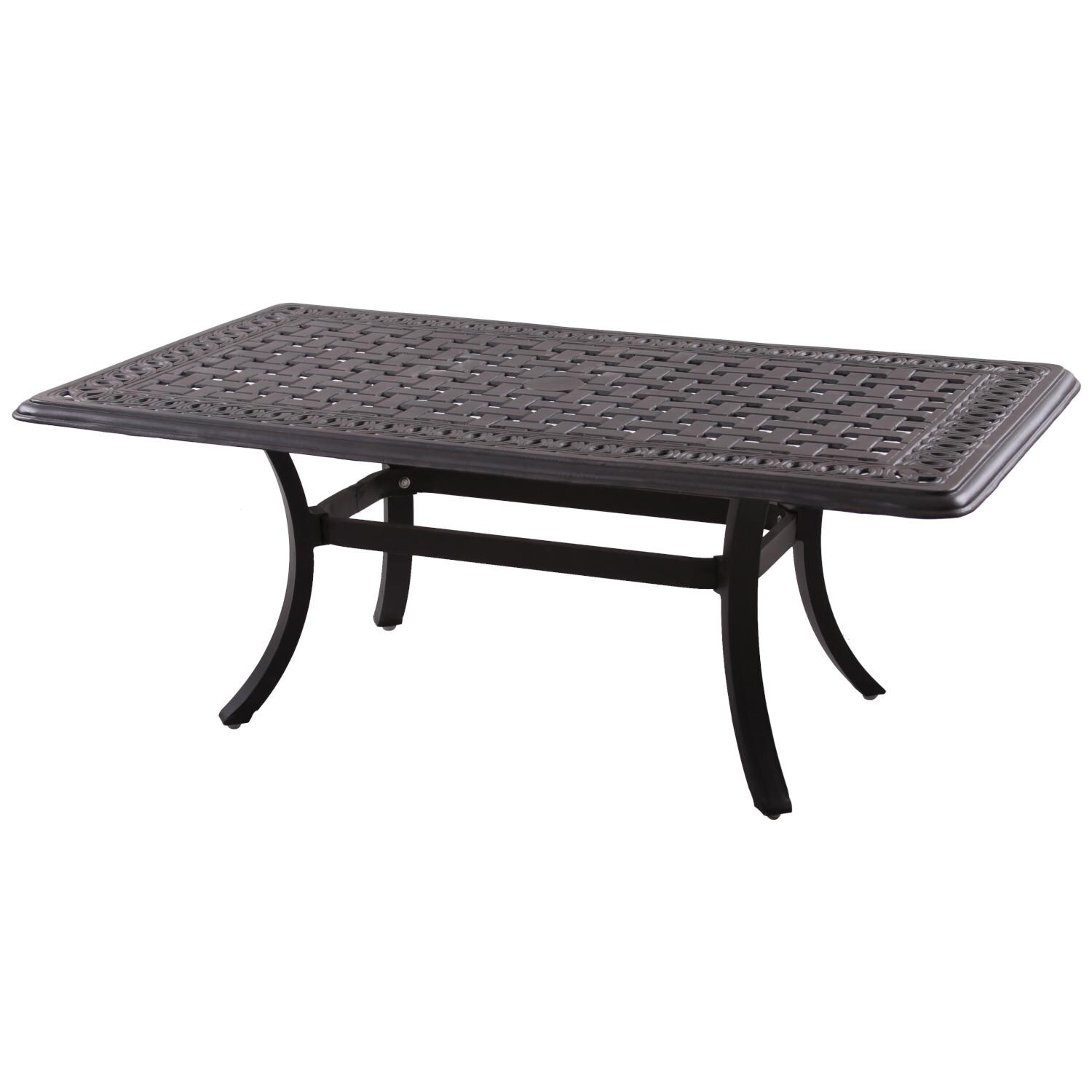 Darlee 201668-6PC-88AB Capri Cast Aluminum 48 X 26 Inch Rectangular Coffee Table thumbnail