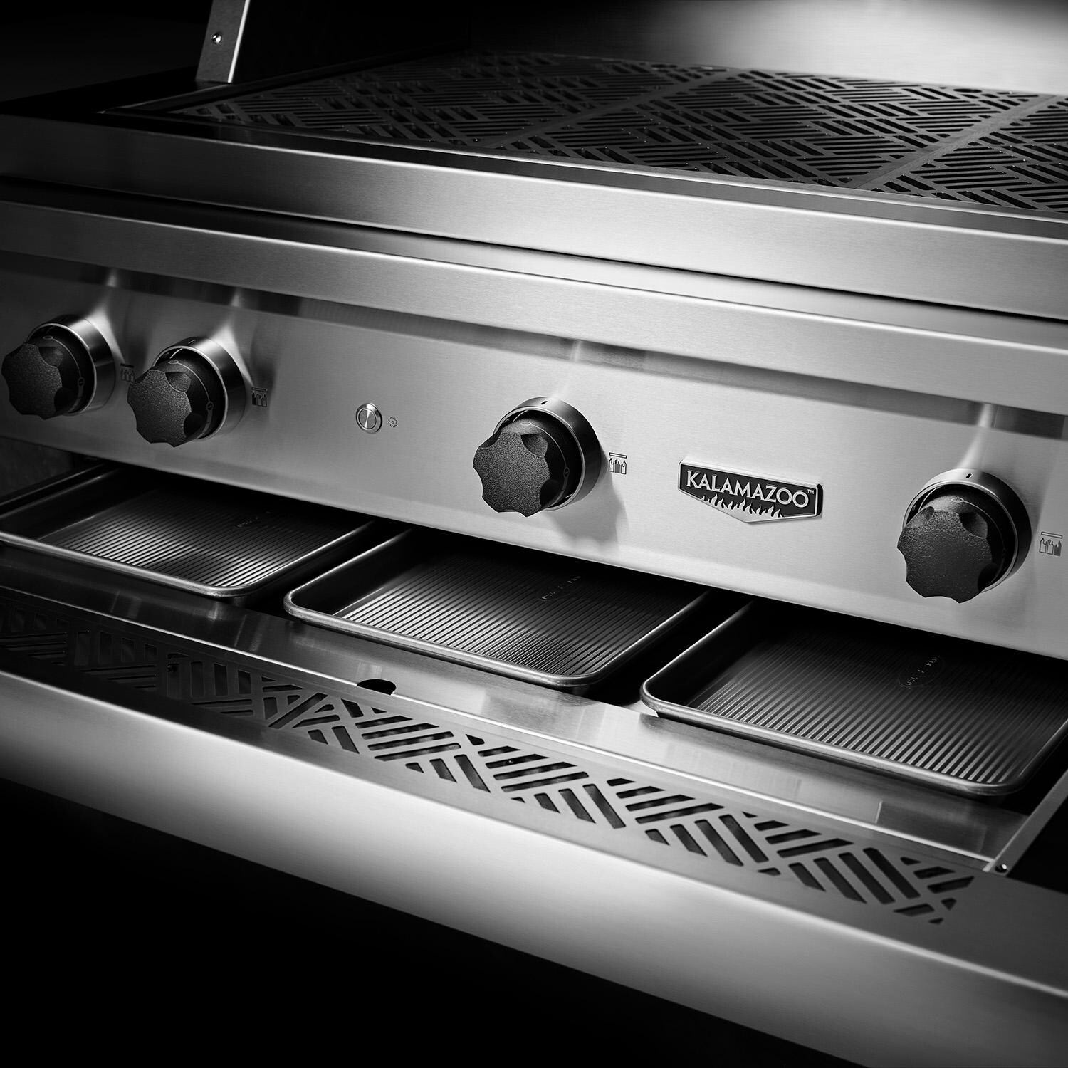 Kalamazoo K42DB Built-In Grill Head - Natural Gas - Marine-Grade - Cleanup Trays thumbnail